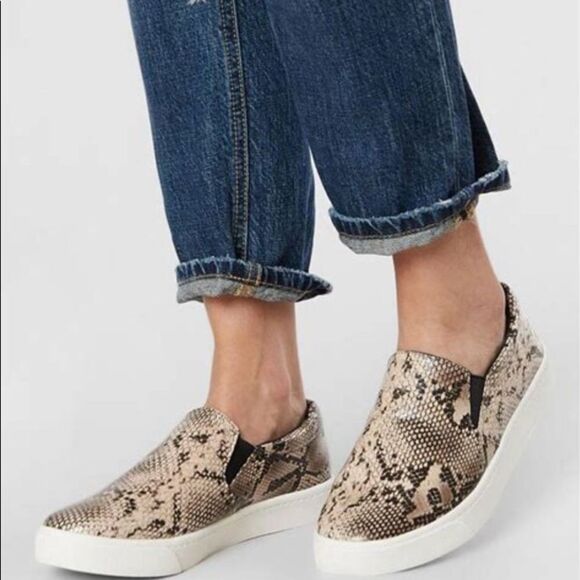 Soda Python Print Slip On Sneakers - Picture 1 of 3
